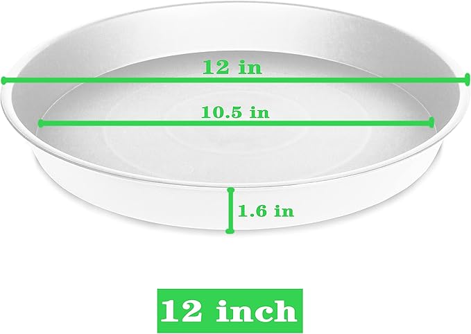 2 Pack of Bird Bath Bowl 12", 1.6" Depth, 10 12 inch Birdbath Bowls Dish Only - Image 3