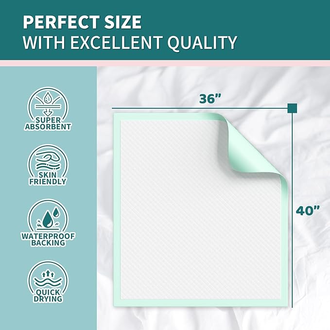 Disposable Bed Pads 40x36 Inch - Image 3