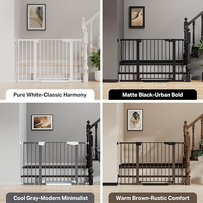 Cumbor 29.7-48" Baby Gate for Stairs, Mom's Choice Awards Winner-Dog Gates for - Image 3