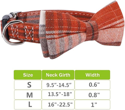 Faleela Soft &Comfy Bowtie Dog Collar, Detachable and Adjustable Bow Tie Collar - Image 6