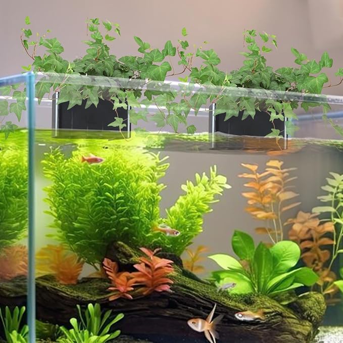 2 PCS Aquarium Plant Holder Top Hanging Fish Tank Plant Pot Aquarium Planter - Image 2