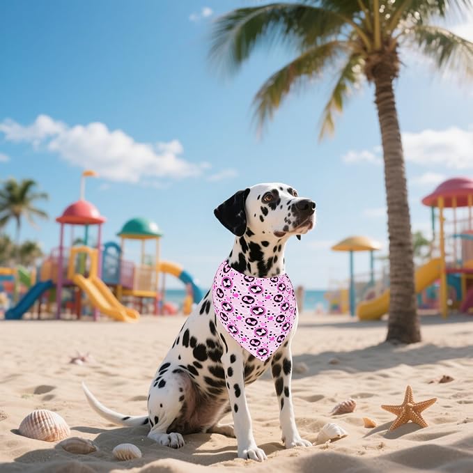 30 Pack Large Polka Dot Dog Bandanas Stitch Dog Bandana Bulk Reversible Print - Image 6