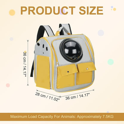 Pet Backpack Carrier, Portable and Ventilated, Oxford Cloth, Dogs Cats and - Image 2