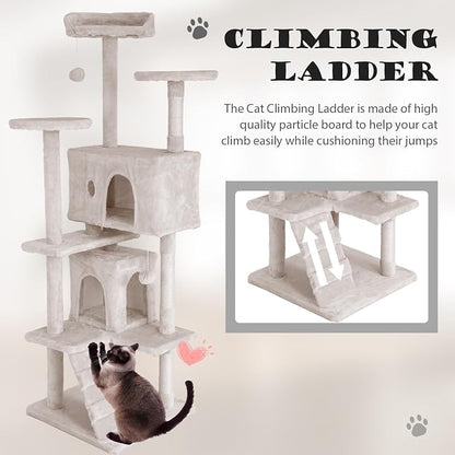 Heavy Duty Cat Tree Tower, Cat Condo, Hanging Ball - Image 5