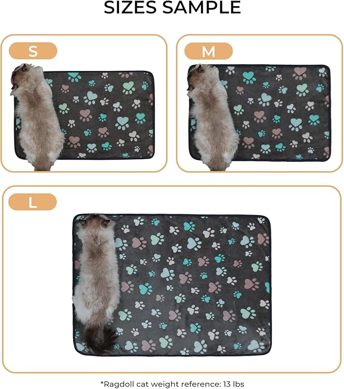 Luciphia 1 Pack 6 Dog Blankets Cat Soft Fluffy Fleece Pet Blanket Warm Cute - Image 5