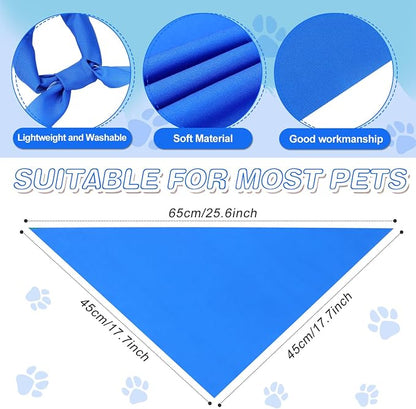 Abbylike 20 Pcs Sublimation Blank Dog Bandanas Plain Bandanas - Image 3