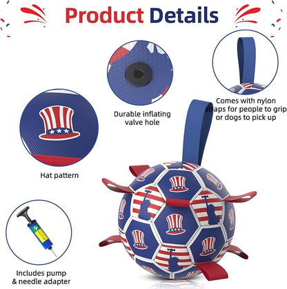 Diman Dog Toy Soccer Ball : Outdoor Dog Toys, Dog's Independence Day Gift - Image 7