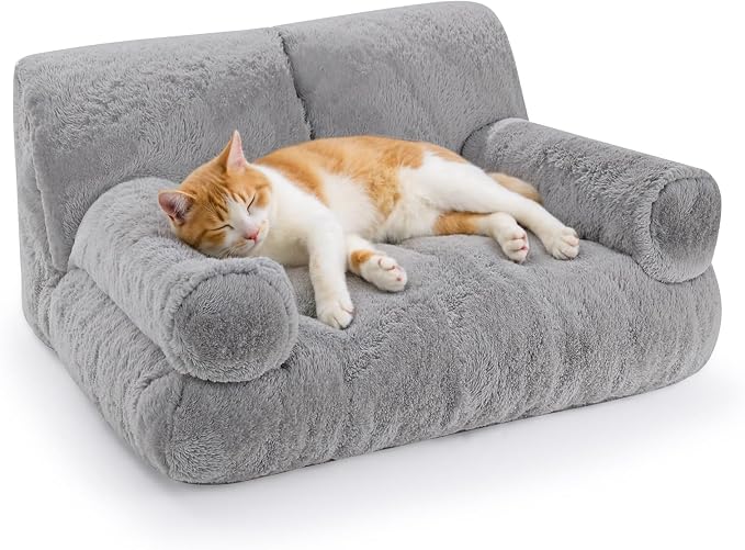 Gimars Upgrade Large Cat Bed for Indoor Cats -Added 10% More Stuff Sponge by Gimars