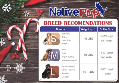 Native Pup Christmas Dog Collar- Winter Holiday Collars - Image 5