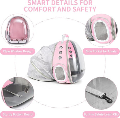 Cat Backpack Carrier, Back Expandable Pet Backpack - Image 6