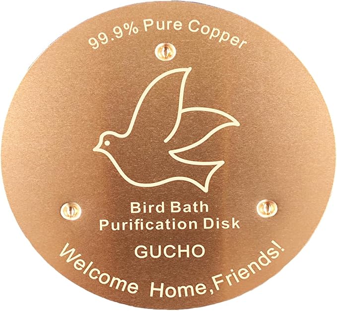 GUCHO Bird Bath Copper Disk, Bird Bath Purification Disk, 0.6mm Thickness - Image 6
