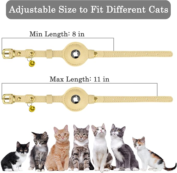 OOPSDOGGY Leather AirTag Cat Collar - Image 4