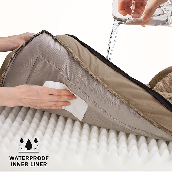 INVENHO Orthopedic Large Dog Bed, Washable Waterproof, Egg-Crate Foam Dog Couch - Image 3