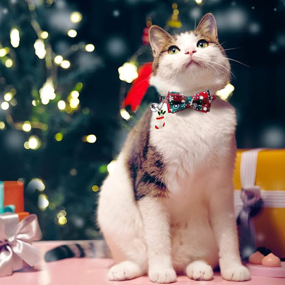 LLHK 4 Pack Christmas Cat Collars - Image 2