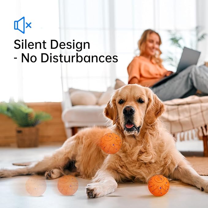 Interactive Dog Ball, Bouncing and Rotating, Silent Foam Material, IP54 - Image 5