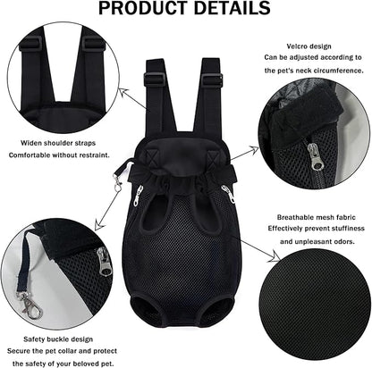 Pet Carrier Backpack, Adjustable Pet Front Carriers - Image 3