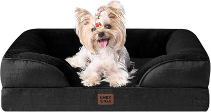 EHEYCIGA Orthopedic Dog Bed for Small Dogs, Waterproof Memory Foam Small Dog by EHEYCIGA