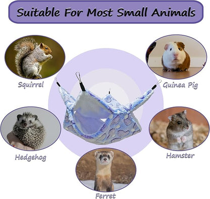 Cat Hammock for Cage, Soft Warm Hanging Bed for Kitten, Guinea Pig, Chinchilla - Image 6
