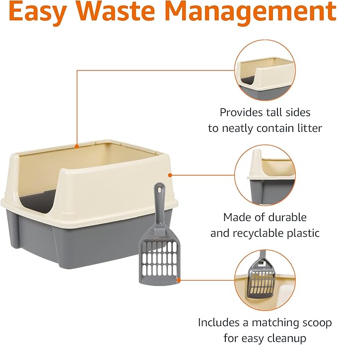 Amazon Basics Large Cat Litter Box - Image 2
