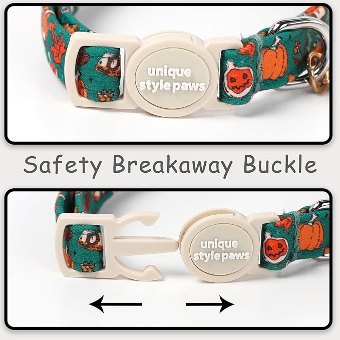 Unique style paws 2 Pack Autumn Halloween Kitten Collar Breakaway - Image 4