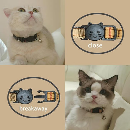 Yizepet Cat Collars with Bells, Breakaway Kitten Collar, Cute Kitty Collar - Image 3