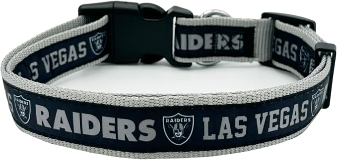 Pets First NFL Raiders Licensed PET COLLAR, Medium - Image 2