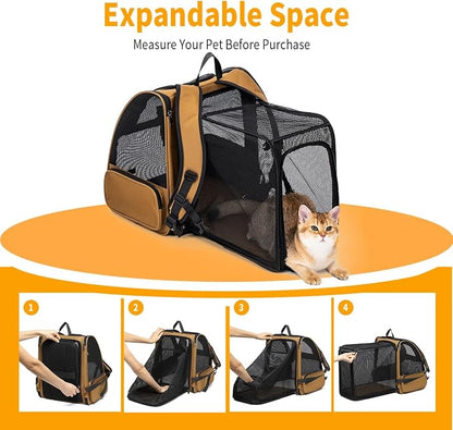 Cat Backpack，Expandable Cat Carrier Backpack, Dog Backpack Carrier and Pet - Image 5