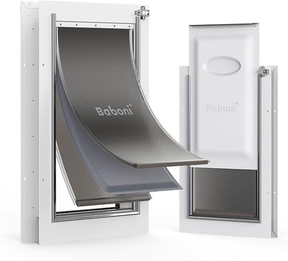 Baboni 3-Flaps Pet Door for Interior and Exterior Doors, Steel Frame and - Image 8