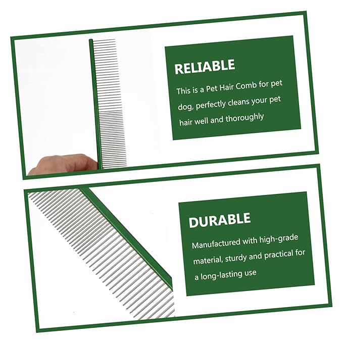 POPETPOP Portable Pet Comb for Cats and Dogs Wear-resistant Grooming Tool for - Image 7