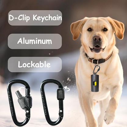 Metal Dog Poop Bag Holder 2-Pack w/Leash Clip|Durable Scratch-Resistant - Image 3