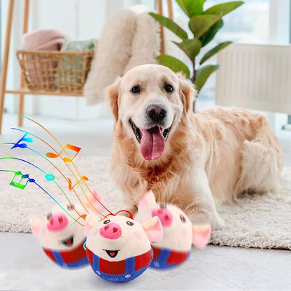 BABORUI Interactive Dog Toys Pig, Jumping Squeaky Dog Toys - Image 6