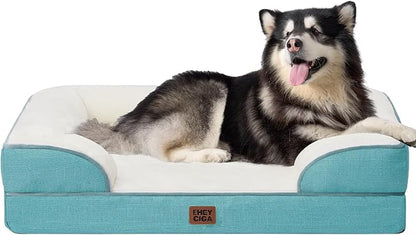 EHEYCIGA Orthopedic XL Dog Beds, Waterproof Memory Foam Dog Bed by EHEYCIGA