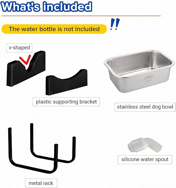 PEDAY Automatic Dog Waterer for Large & X-Large Dogs, Human Grade 18/8 - Image 2