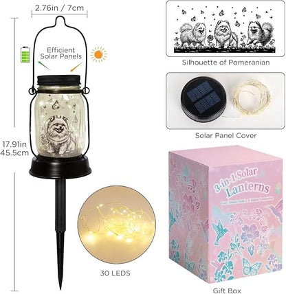 kyoryuger Pomeranian Gifts for Women/Men Pomeranian Solar Lanterns Dog Mom - Image 7