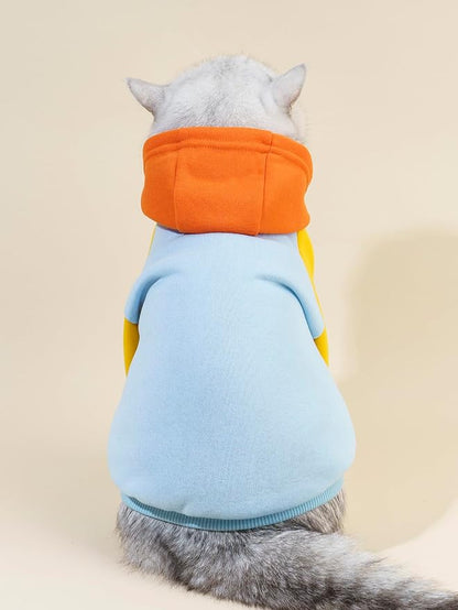 QWINEE Basic Dog Hoodie Sweatshirt Puppy Sweater Warm Cat Costumes Pet Clothes - Image 2
