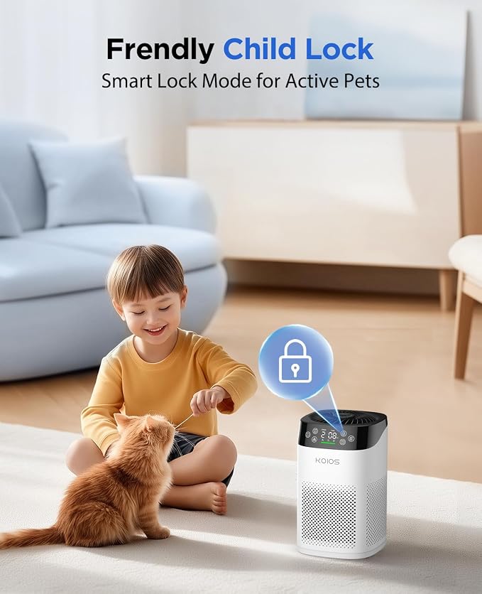 Air Purifiers for Bedroom Home, KOIOS H13 True HEPA Air Purifier for Large Room - Image 7
