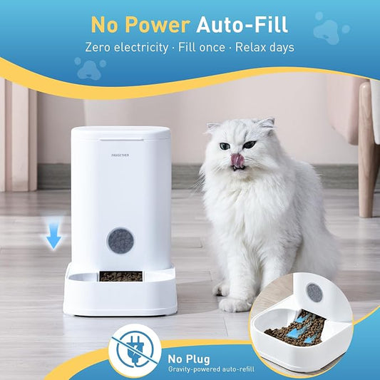 PAWGETHER® Gravity Cat Feeder, Self-Dispensing Dog Food Dispenser, Pet Food - Image 2