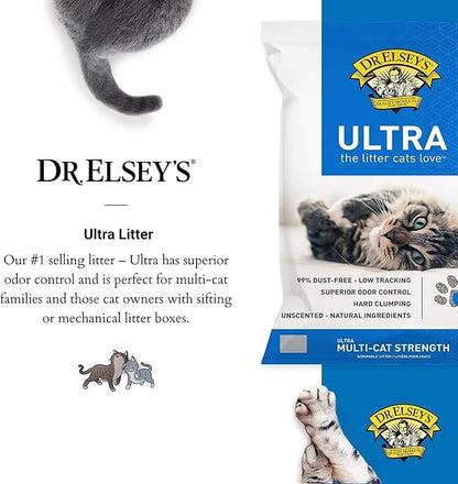 Dr. Elsey's Ultra UnScented Clumping Clay Cat Litter 40 lb. Bag - Image 6