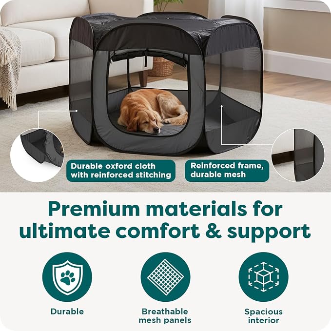 FurHaven Portable Pet Playpen for Dogs & Cats, Foldable Kitten Playpen - Image 5