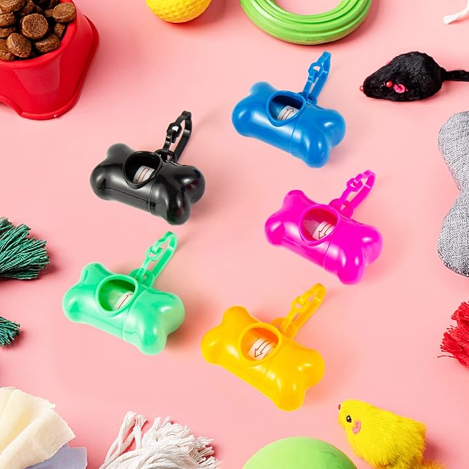 40 Pack Bone Shaped Poop Bag Dispenser Pet Waste Disposal Bag Dispenser - Image 7