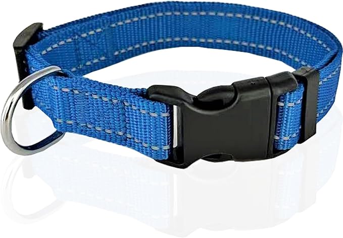 Adjustable Nylon Dog Collar, Reflective Collar 1 Inch 3/4 Inch 5/8 Inch Wide by TAIDA