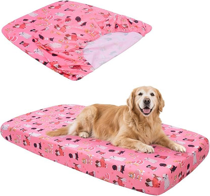 Replacement Dog Bed Covers Elastic Edged Washable Pet Bed Protector by Hoopttay
