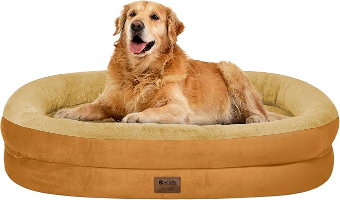 Orthopedic Waterproof Large Dog Bed: Memory Foam Washable Dog Bed by Wozoke