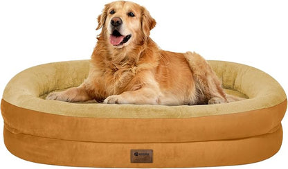 Orthopedic Waterproof Large Dog Bed: Memory Foam Washable Dog Bed by Wozoke
