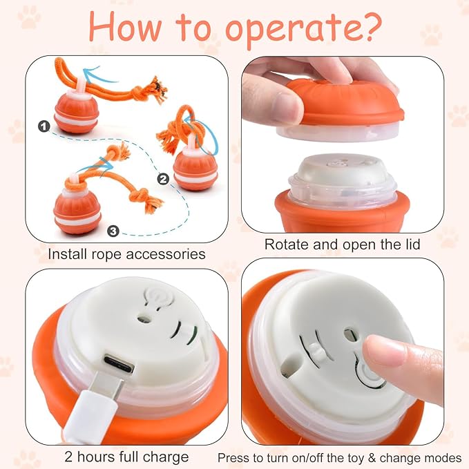 Interactive Dog Toys，Peppy Pet Ball - Image 3