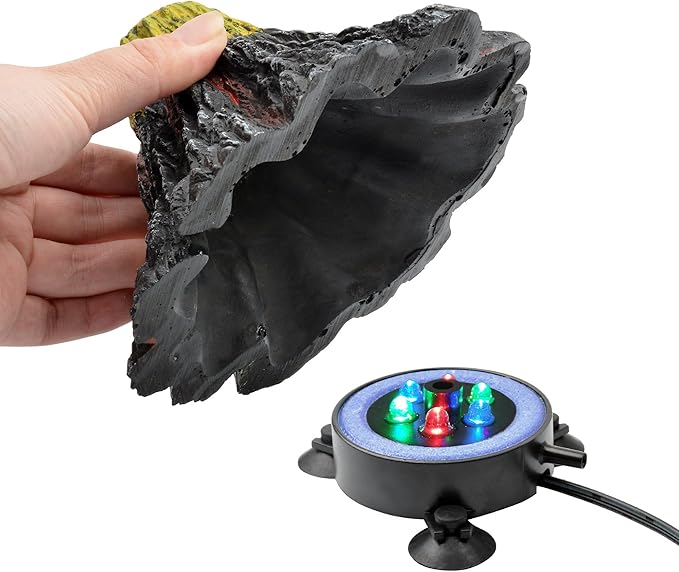 NICREW Aquarium Volcano Ornament Kit, Bubbler Decorations - Image 4