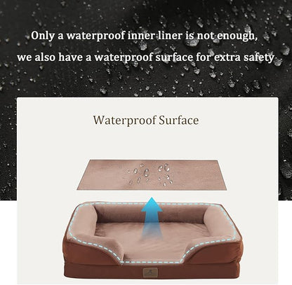 Bedfolks Orthopedic Dog Bed, Waterproof Dog Sofa Bed - Image 3