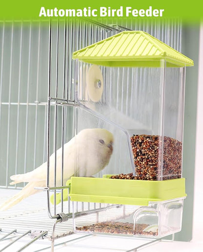 Hamiledyi Automatic Bird Feeder No Mess Bird Cage Feeder Seed Food Container - Image 6