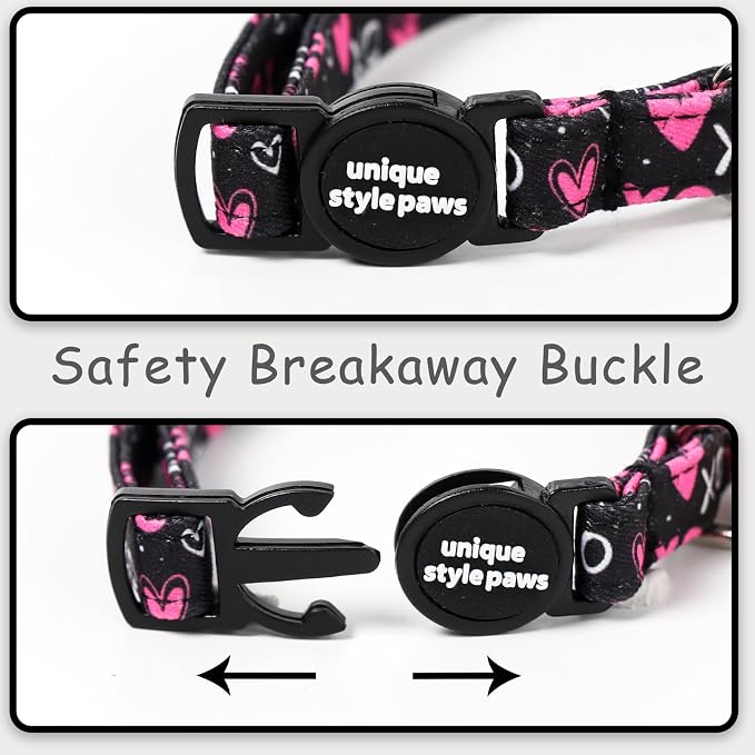 Unique style paws 2 Pack Valentine Kitten Collar Breakaway - Image 4