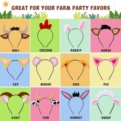CiyvoLyeen Puppy Dog, Farm Animals Ear Headbands, - Image 3